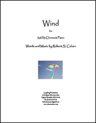 Wind SATB choral sheet music cover Thumbnail